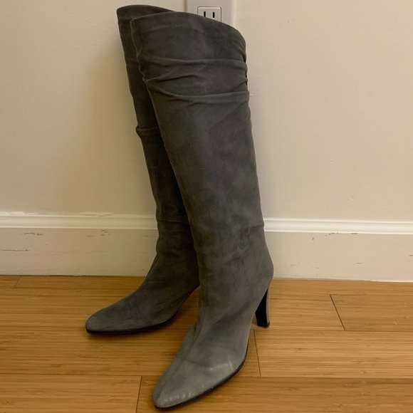 sergio rossi suede boots